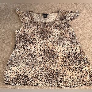 Apostrophe Cap Sleeve Blouse. Size L